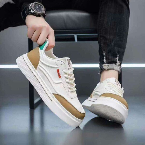 New Trendy Fashionable China Sneakers White & Brown
